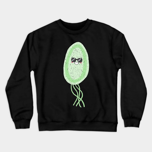 Cute Bacteria Microbes Crewneck Sweatshirt by labstud